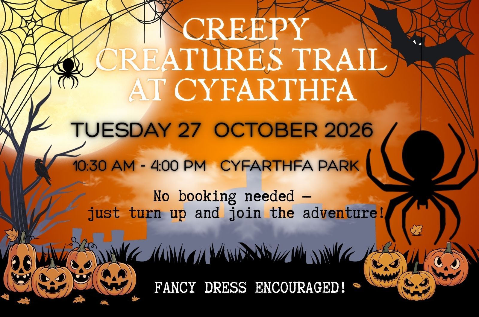 Creepy Creatures Trail at Cyfarthfa Park
